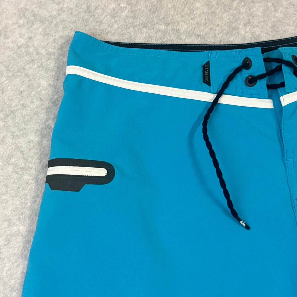 Quiksilver AG47 Dry Flight Board Shorts Mens 36 Blue Performance Swim Trunks - Picture 3 of 16